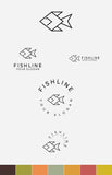 Shop Vorschaubild Logos Animal Tiere Bundle Ansicht für das Logo Fisch mit Slogan