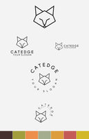 Shop Vorschaubild Logos Animal Tiere Bundle Ansicht für das Logo Katze mit Slogan