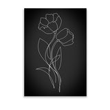 Flowers Line Art – POSTER (A3)
