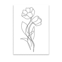 Flowers Line Art – POSTER (A3)