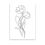 Flowers Line Art – POSTER (A3)