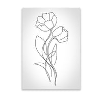Flowers Line Art – POSTER (A3)