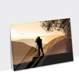 Shop Vorschaubild Illustration Ausblick & Berge auf einer Acrylglasplatte gedruckt