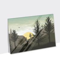 Wald & Hirsch – Acrylglasplatte