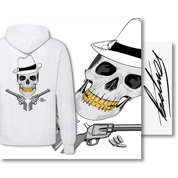 Hoodie (Unisex) – Gangster Skull