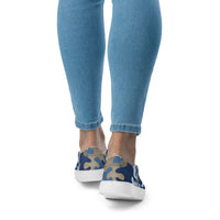 Shop Vorschaubild Schuhe Sneaker Mode Army Blue für Damen angezogen Sicht von der Rückseite